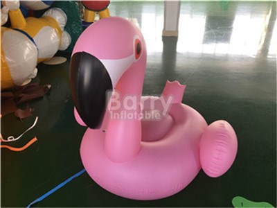 Beach inflatables factory made PVC pink inflatable swan BY-WT-019